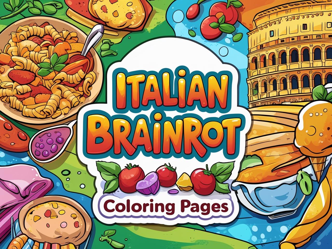 Italian Brainrot Coloring Pages