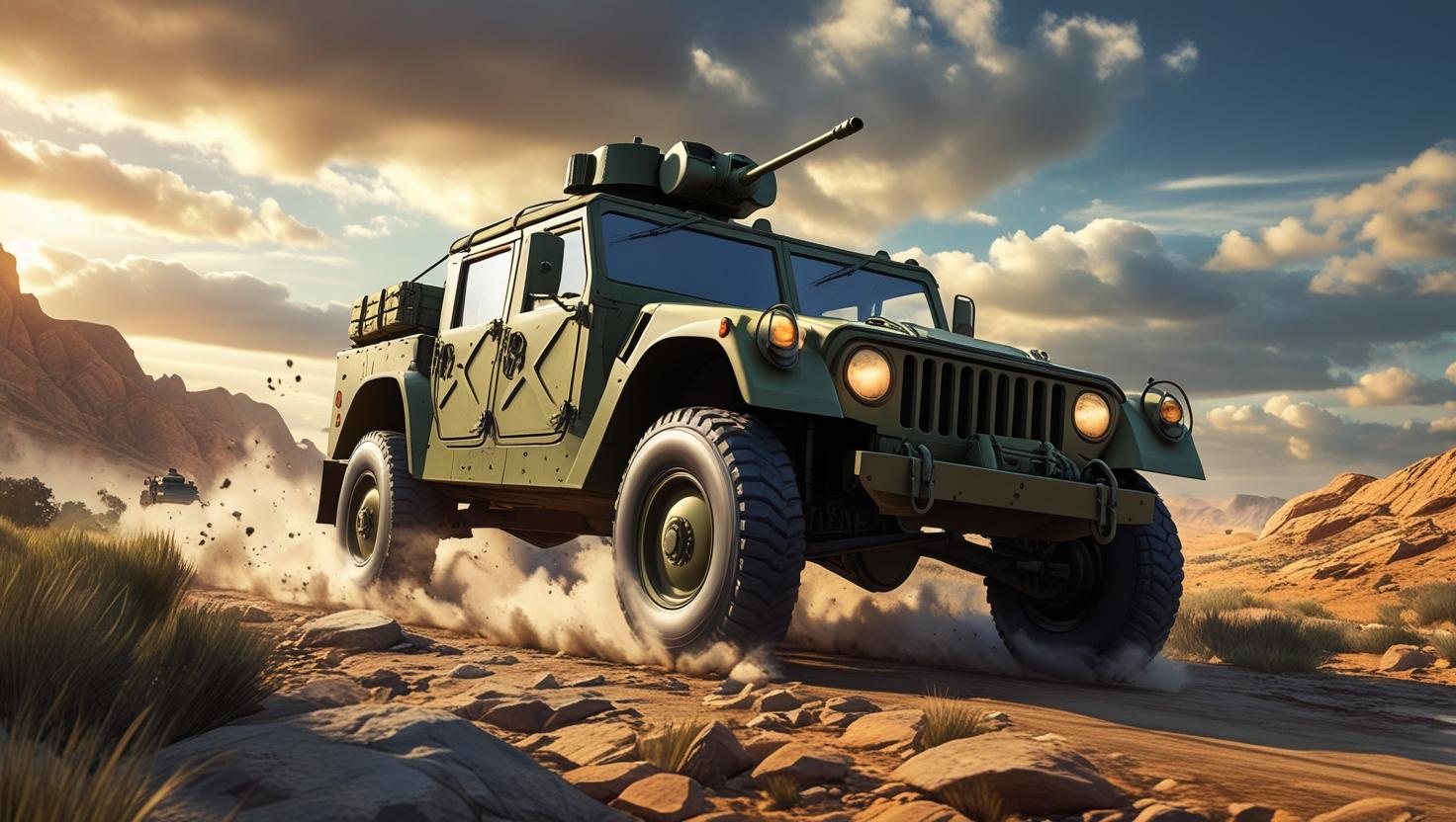 Military Vehicle Driving Simulation